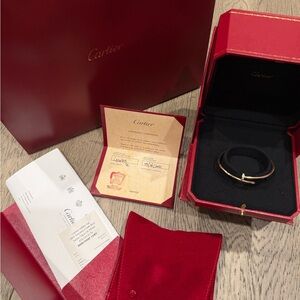Cartier Gold and Diamond Bracelet size 16